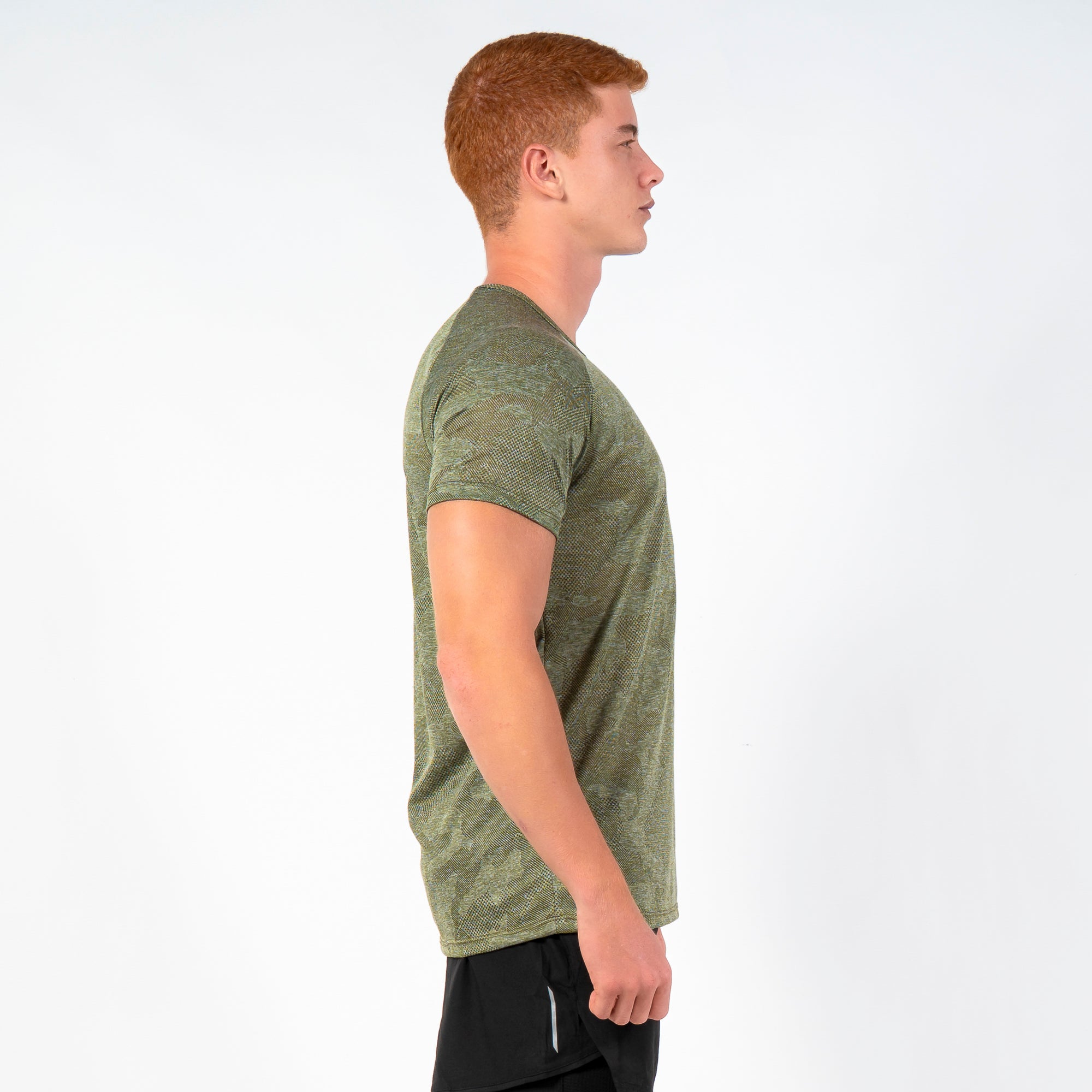 Camiseta Dry Fit Camuflada Light Lupus Verde Oliva