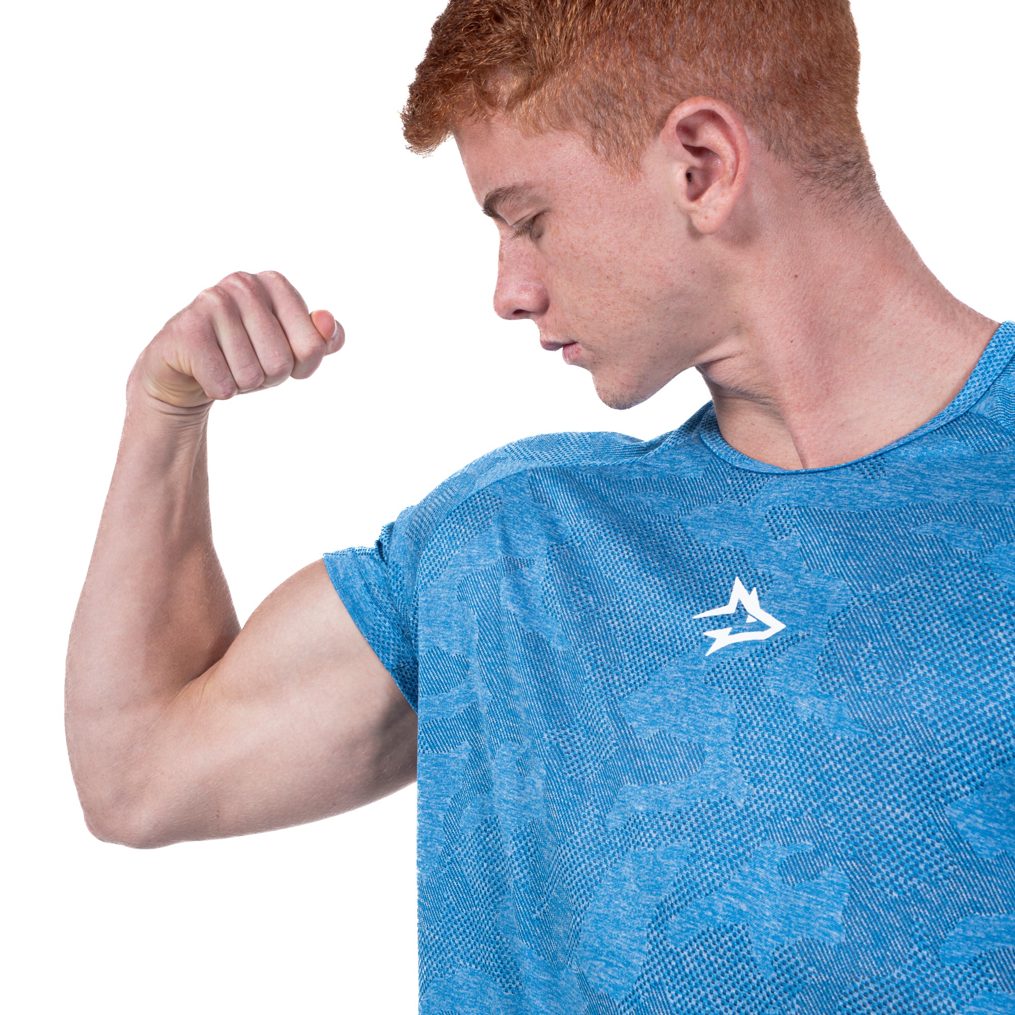 Camiseta Dry Fit Camuflada Middle Lupus Azul