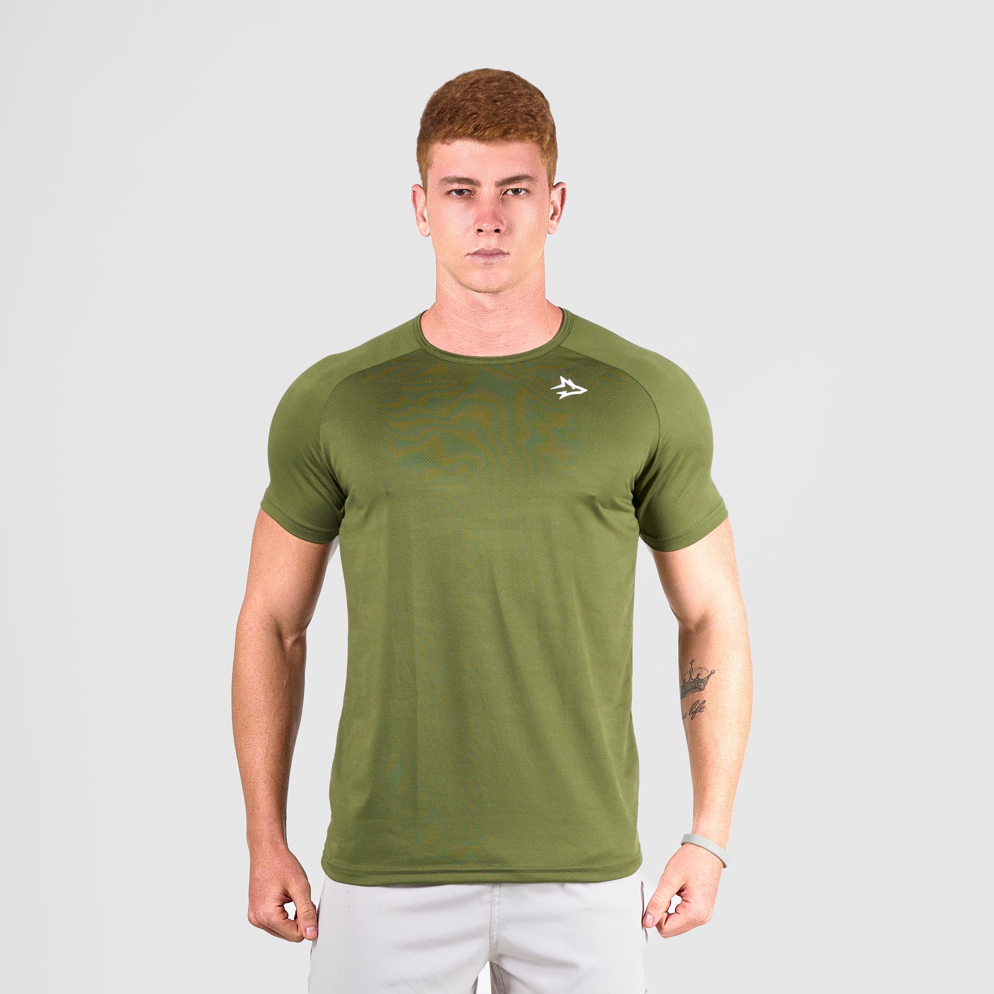 Camiseta Dry Haze Lupus Verde Oliva