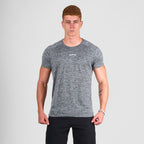 Camiseta Dry Fit Essential Mescla Cinza