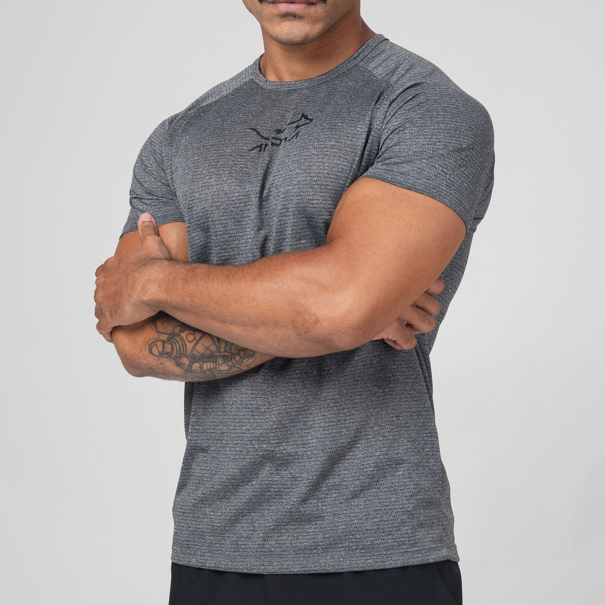 Camiseta Dry Fit Fluid Move Chumbo