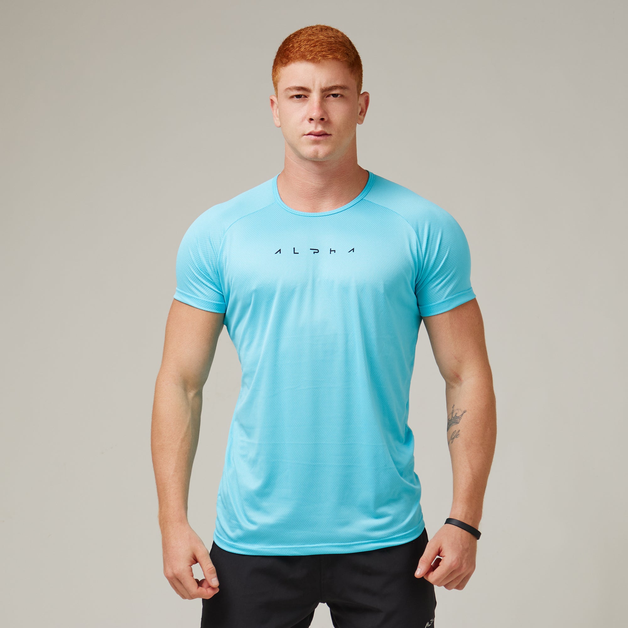 Camiseta Dry Fit Horizon Azul Pavão