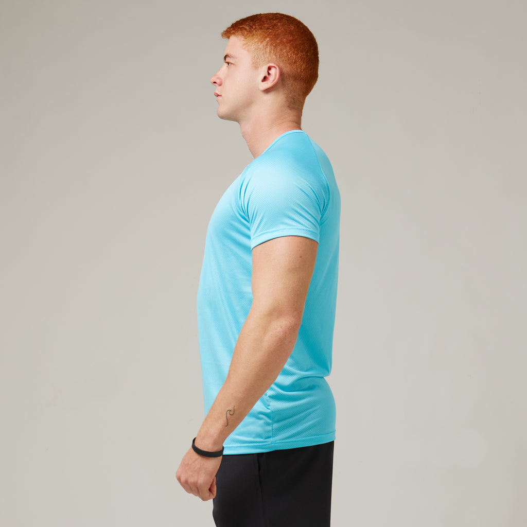 Camiseta Dry Fit Horizon Azul Pavão