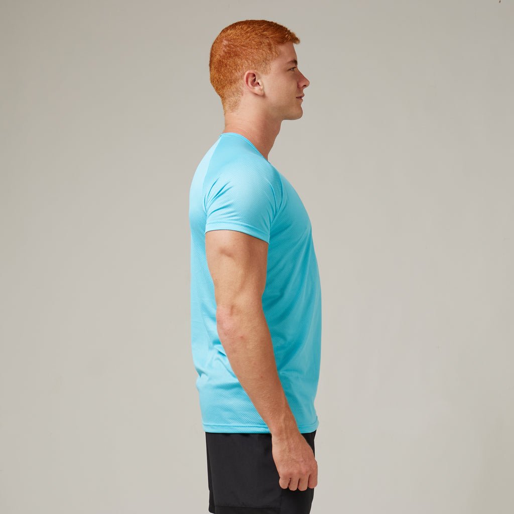 Camiseta Dry Fit Horizon Azul Pavão