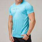 Camiseta Dry Fit Horizon Azul Pavão