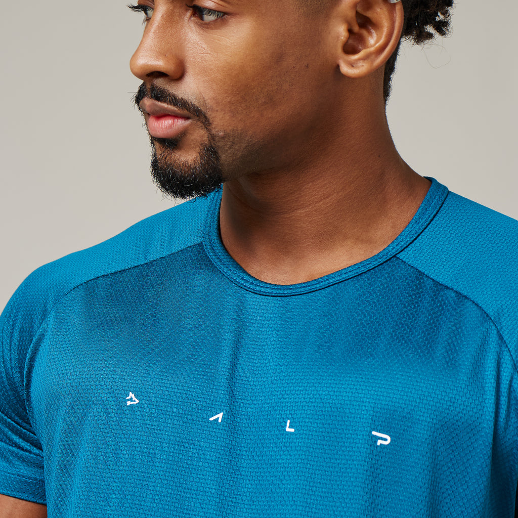 Camiseta Dry Fit Light Lupus Azul Mediterrâneo