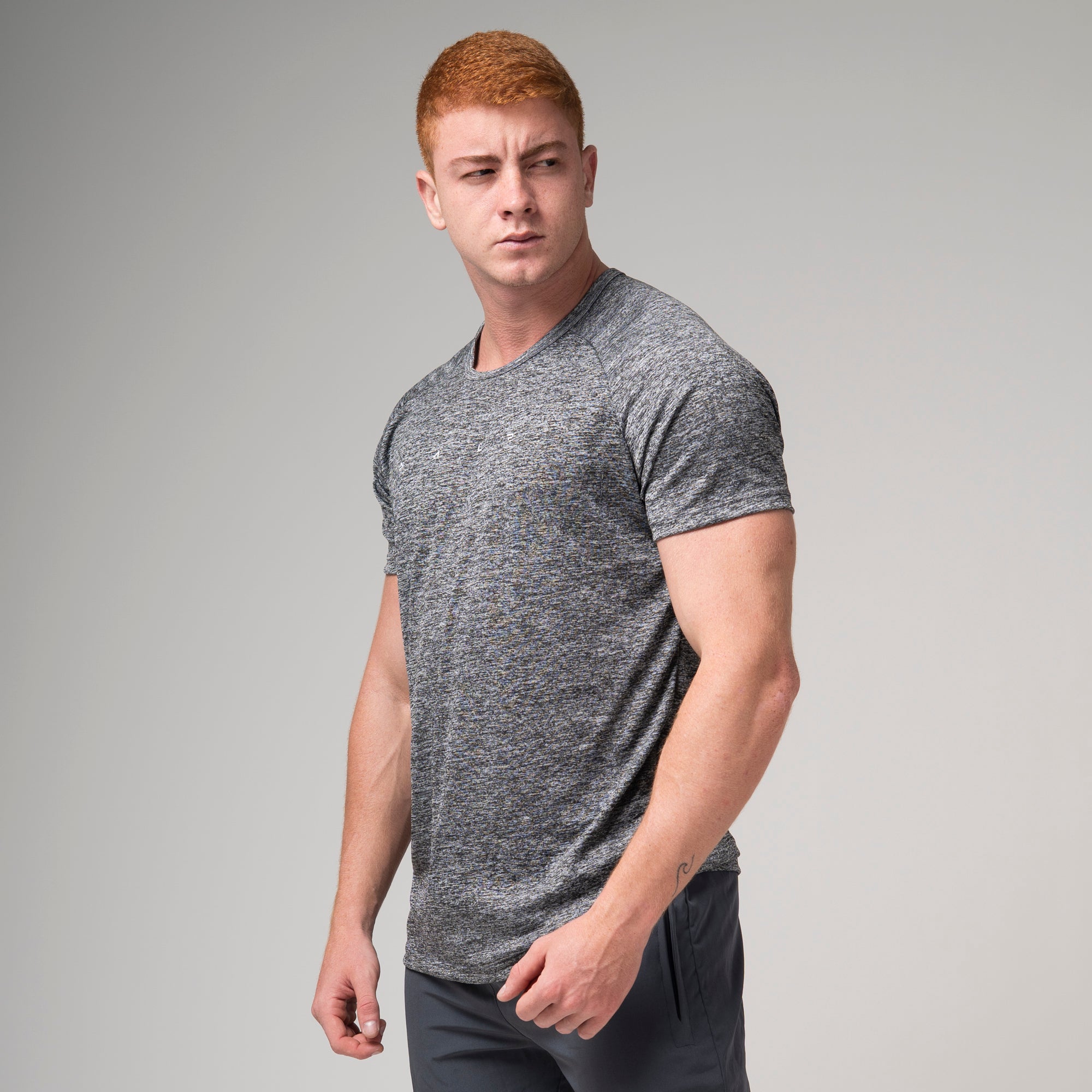Camiseta Dry Fit Light Lupus Mescla Cinza