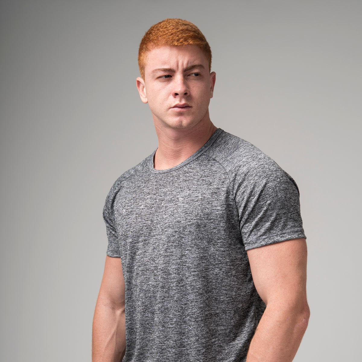 Camiseta Dry Fit Light Lupus Mescla Cinza