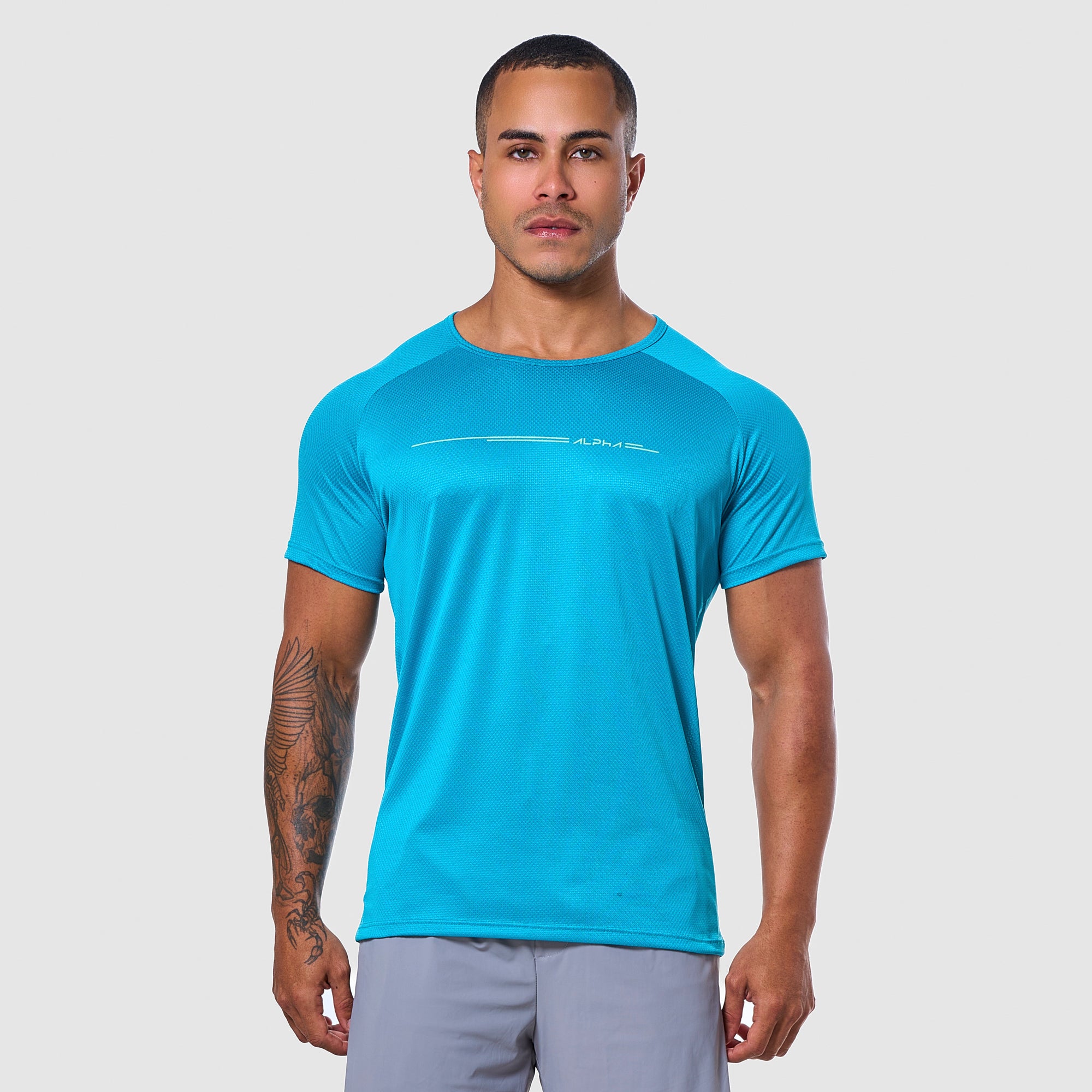 Camiseta Dry Fit Line Move Azul Pacifico