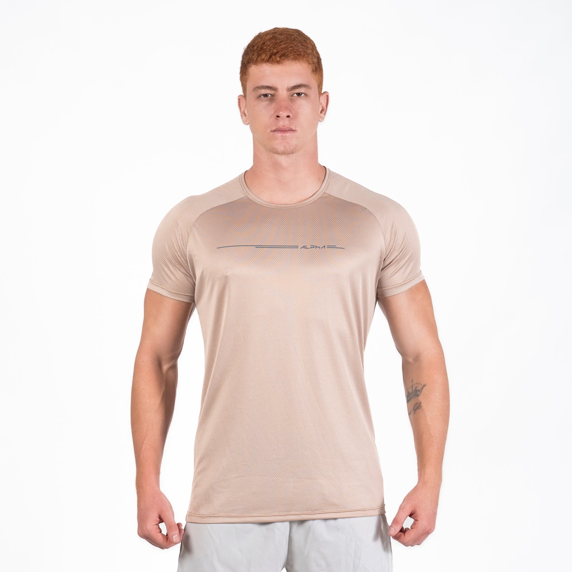 Camiseta Dry Fit Line Move Caqui Monk