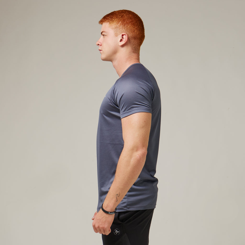 Camiseta Dry Fit Line Move Cinza Sombra
