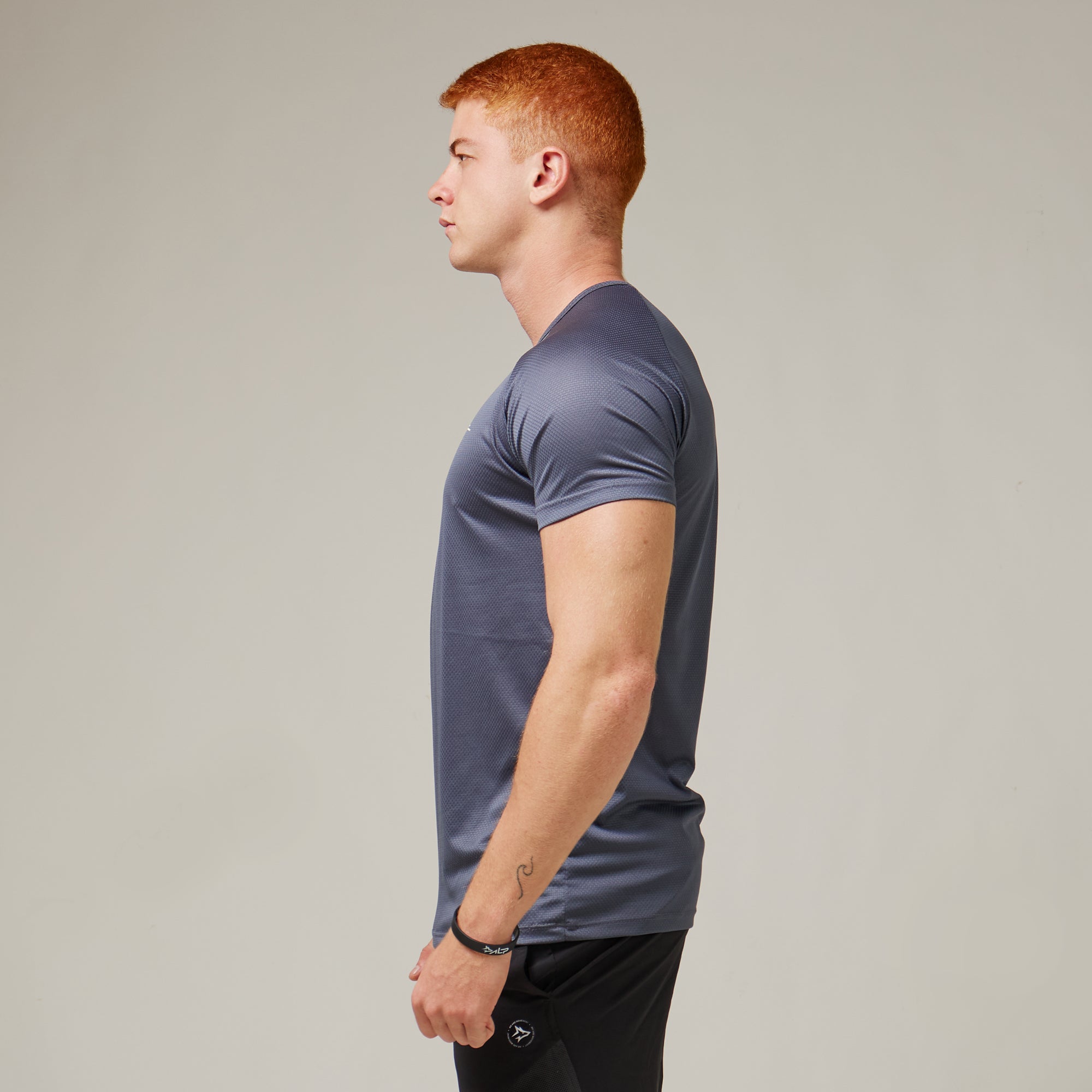 Camiseta Dry Fit Line Move Cinza Sombra