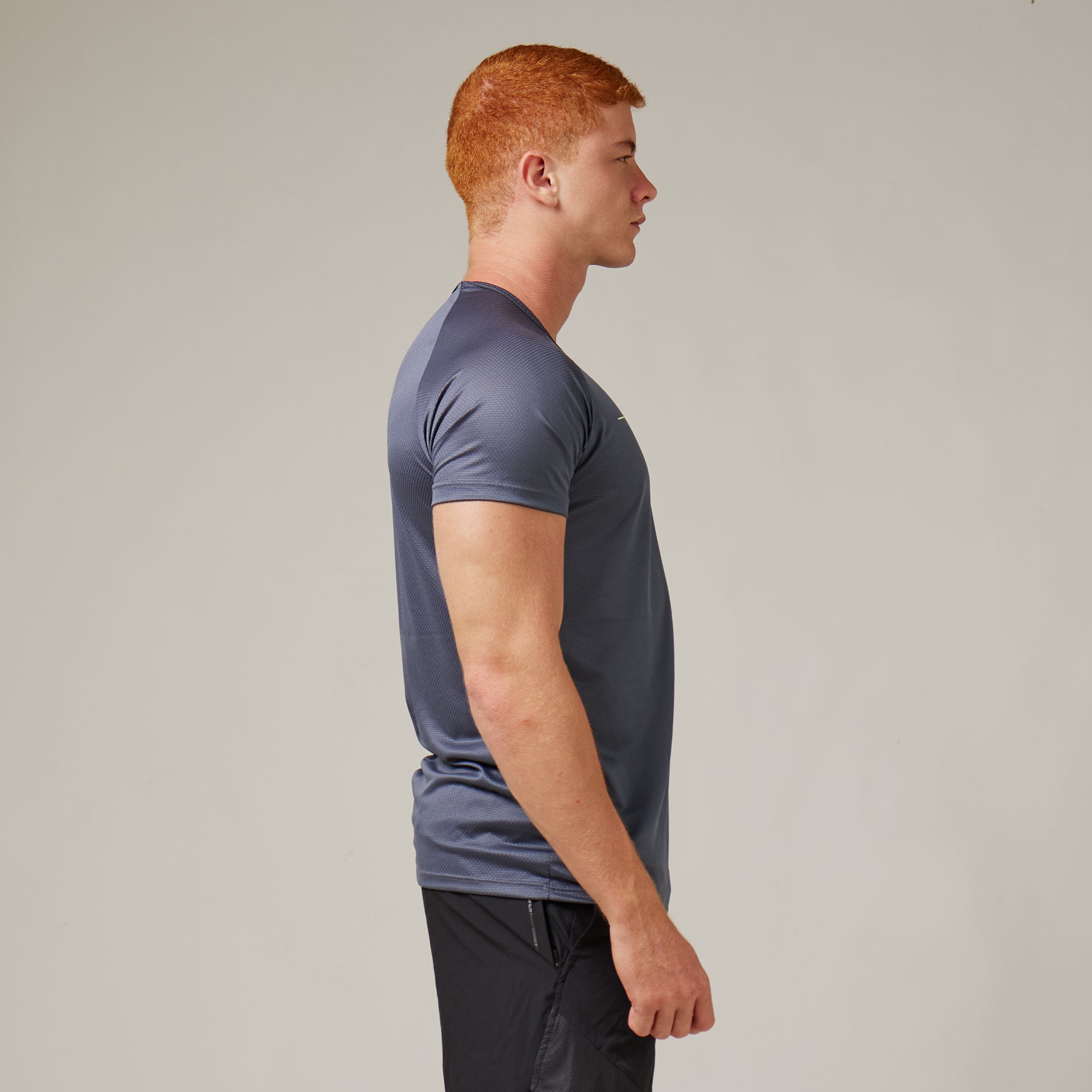 Camiseta Dry Fit Line Move Cinza Sombra