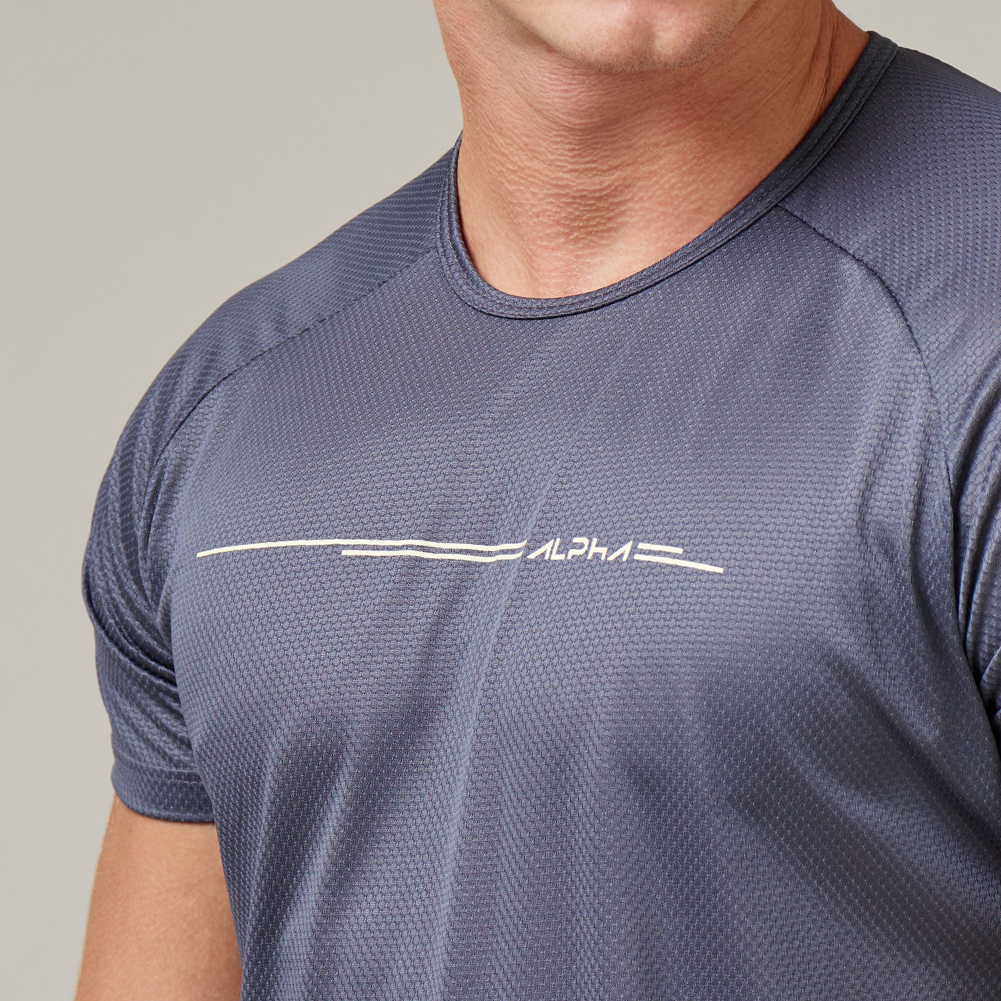 Camiseta Dry Fit Line Move Cinza Sombra