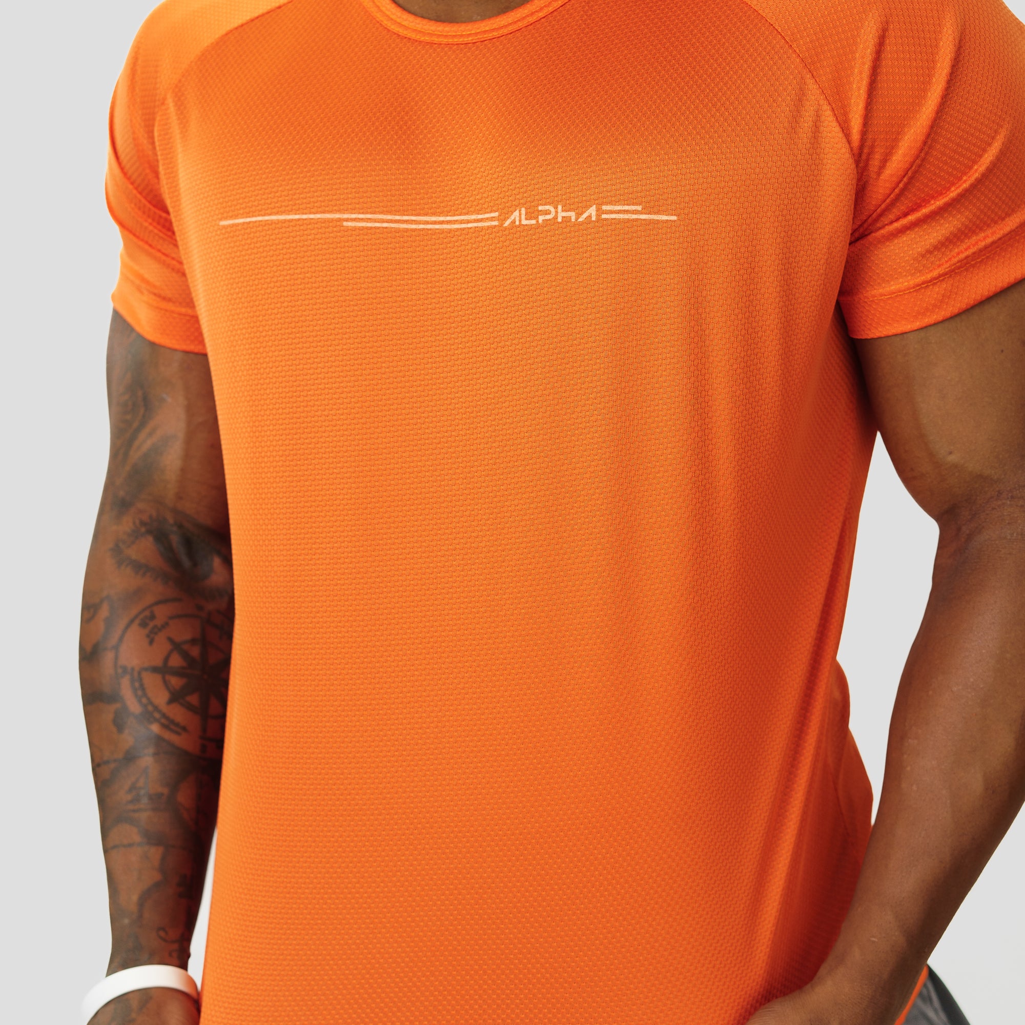 Camiseta Dry Fit Line Move Laranja Poente