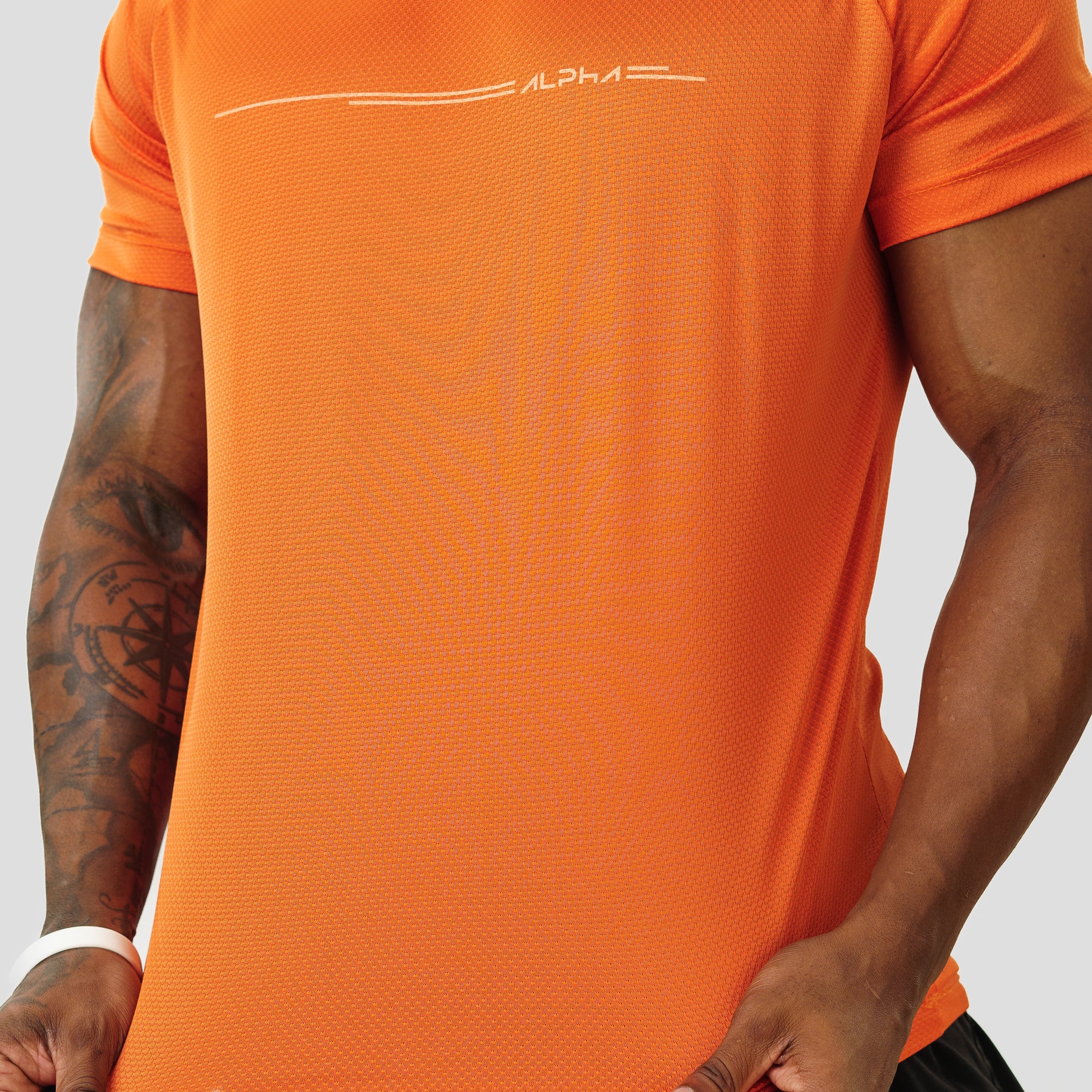 Camiseta Dry Fit Line Move Laranja Poente