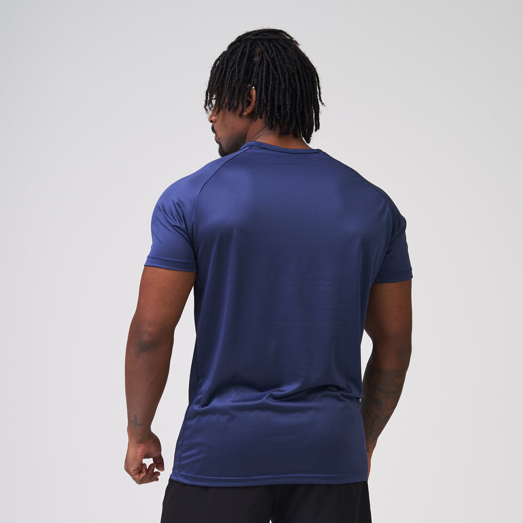 Camiseta Dry Fit Line Move Marinho Ashir