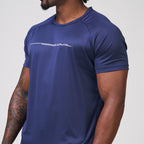 Camiseta Dry Fit Line Move Marinho Ashir