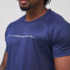Camiseta Dry Fit Line Move Marinho Ashir