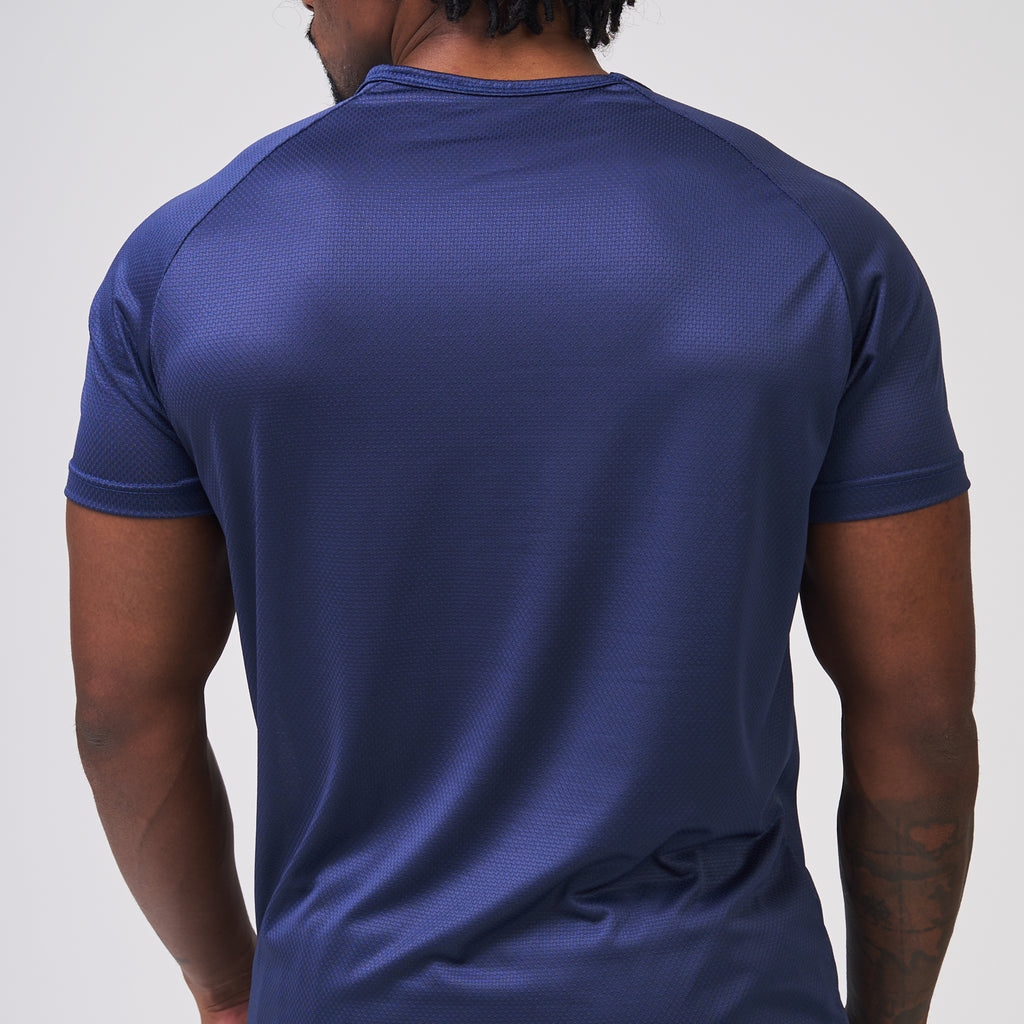 Camiseta Dry Fit Line Move Marinho Ashir