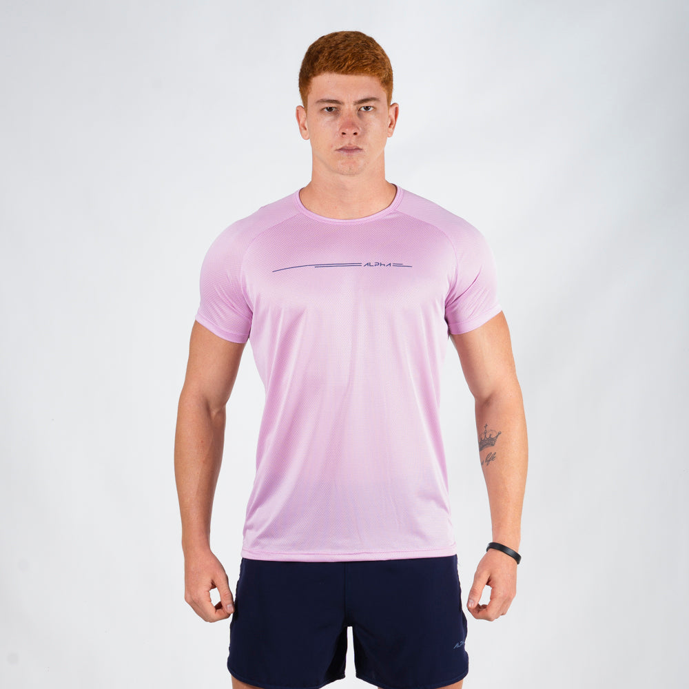 Camiseta Dry Fit Line Move Rosa Pétala