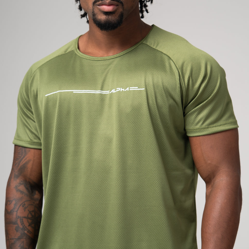 Camiseta Dry Fit Line Move Verde Selva