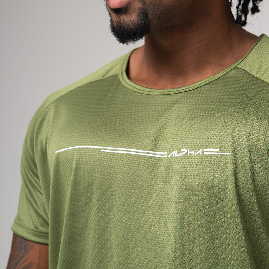 Camiseta Dry Fit Line Move Verde Selva