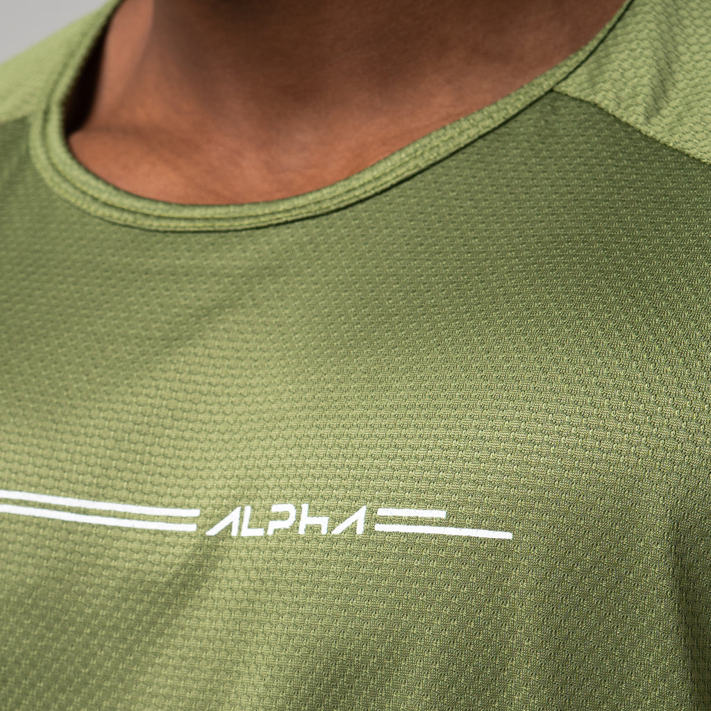 Camiseta Dry Fit Line Move Verde Selva