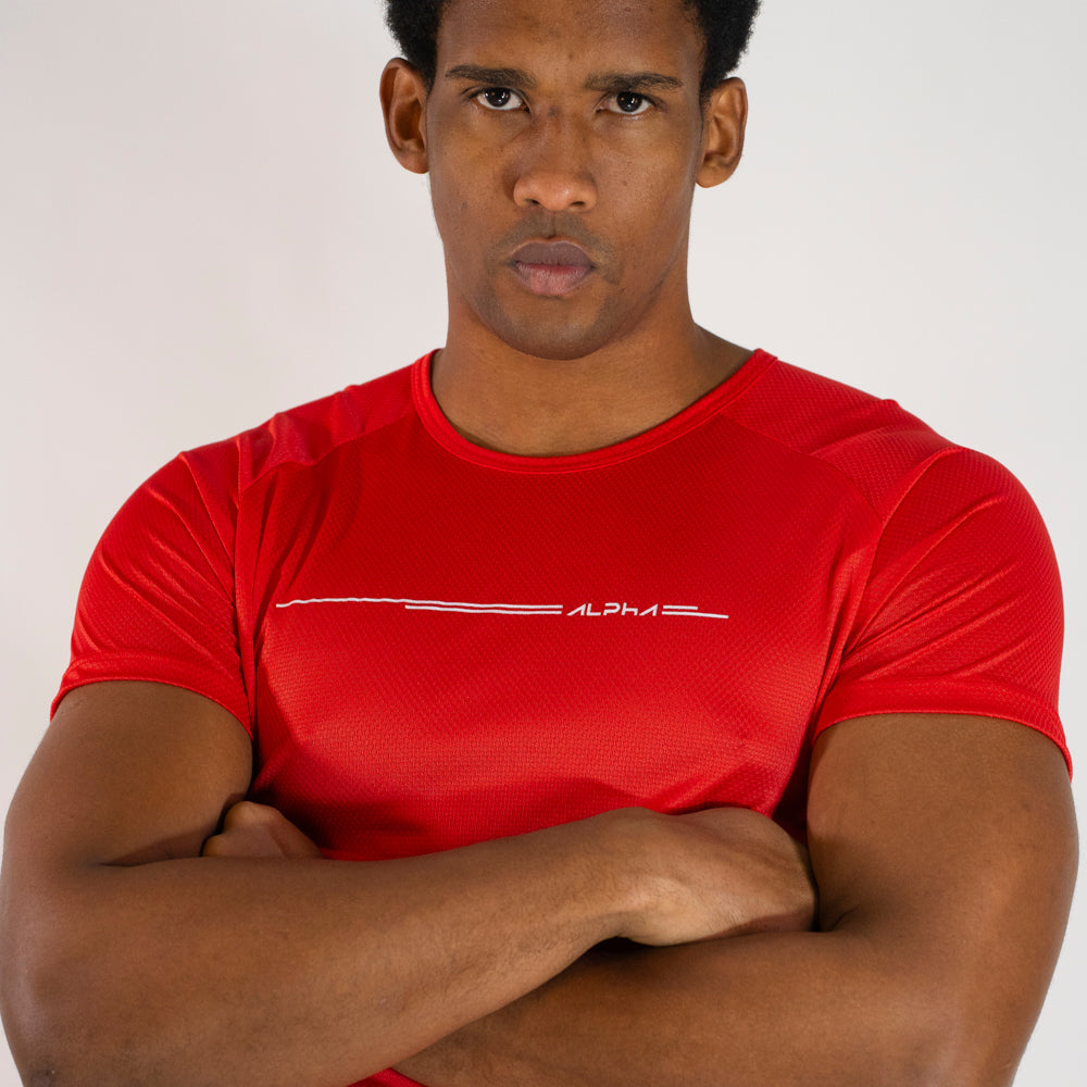 Camiseta Dry Fit Line Move Vermelho Acerola