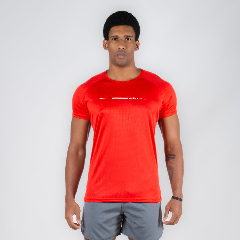 Camiseta Dry Fit Line Move Vermelho Acerola
