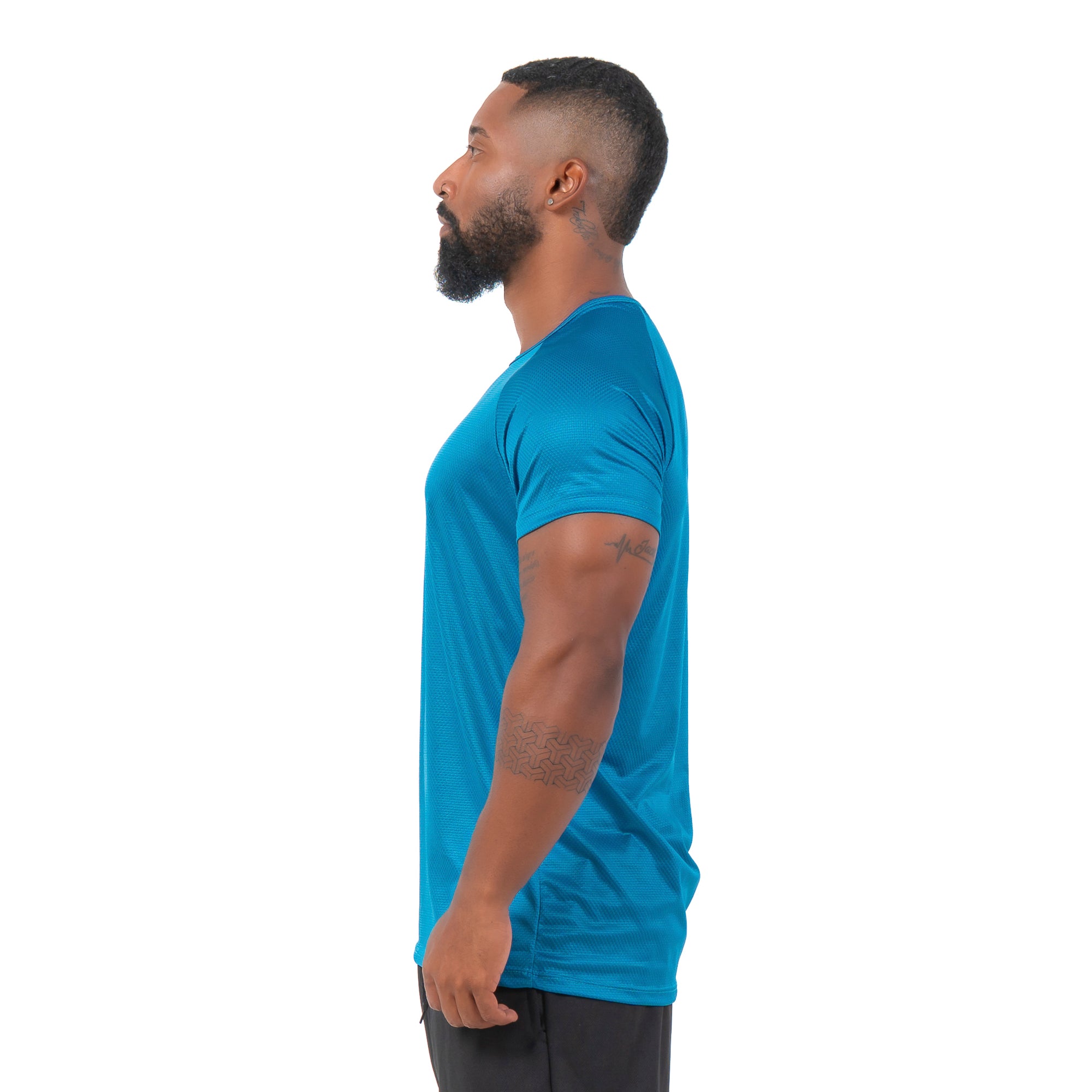 Camiseta Dry Fit Lineup Azul Safira