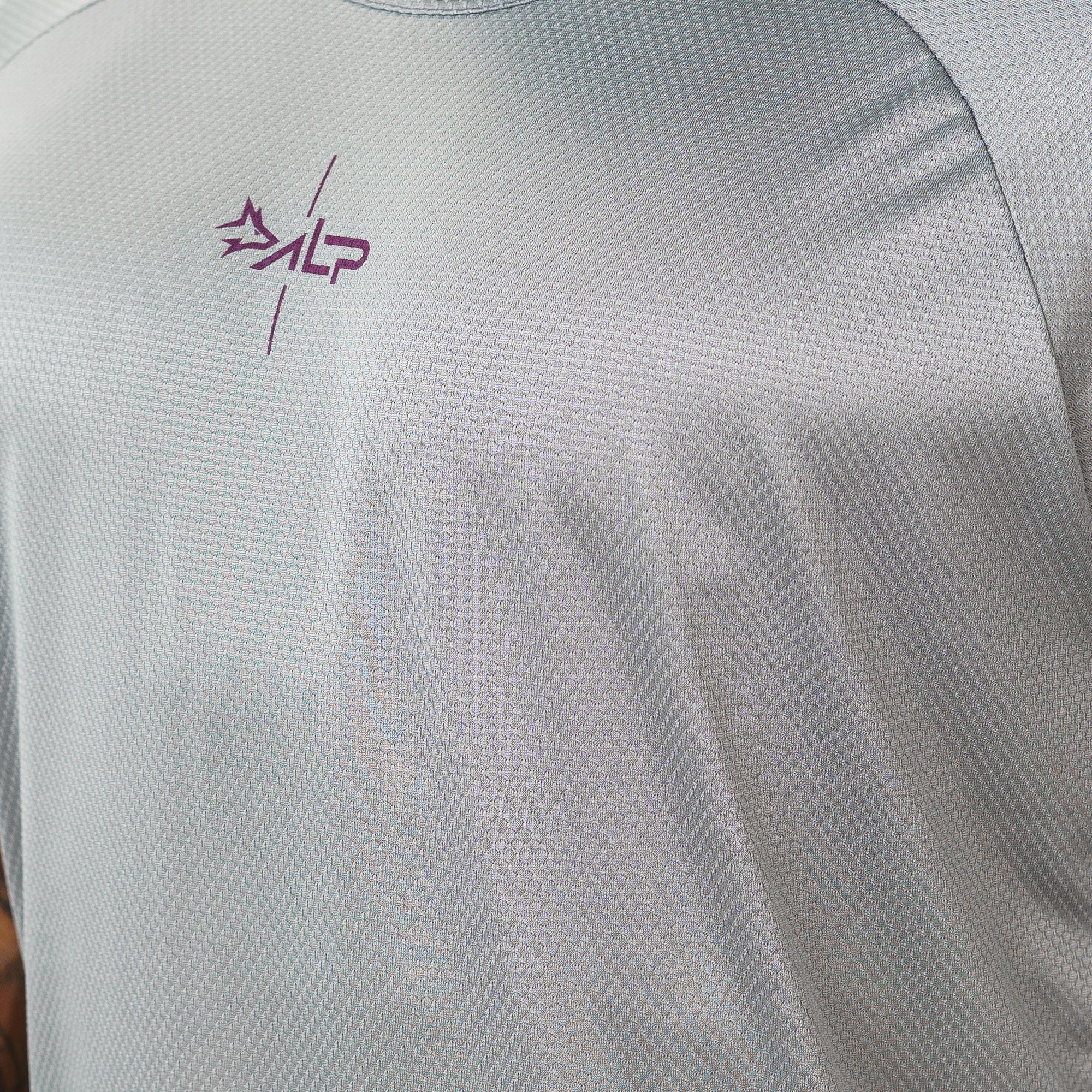 Camiseta Dry Fit Lineup Cinza Aço