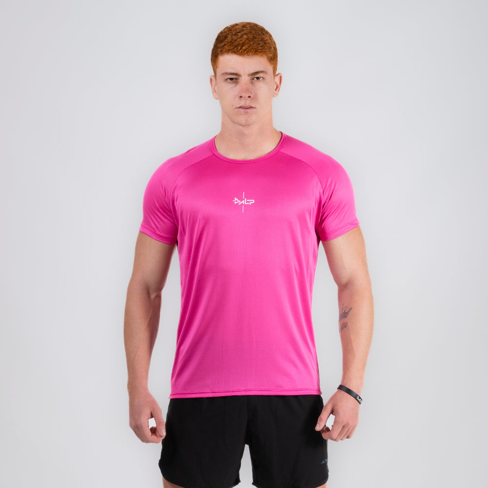 Camiseta Dry Fit Lineup Rosa Magenta