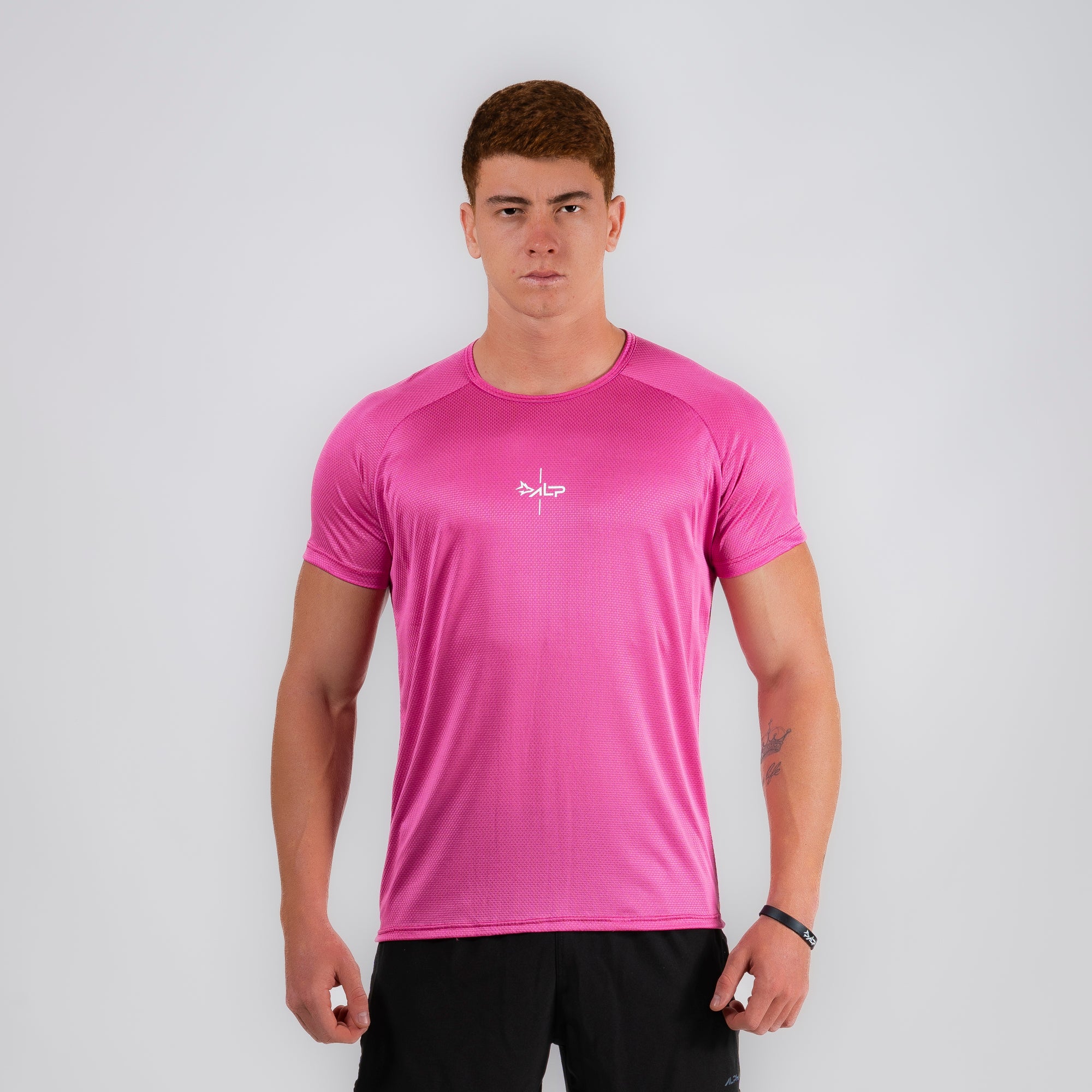 Camiseta Dry Fit Lineup Rosa Magenta