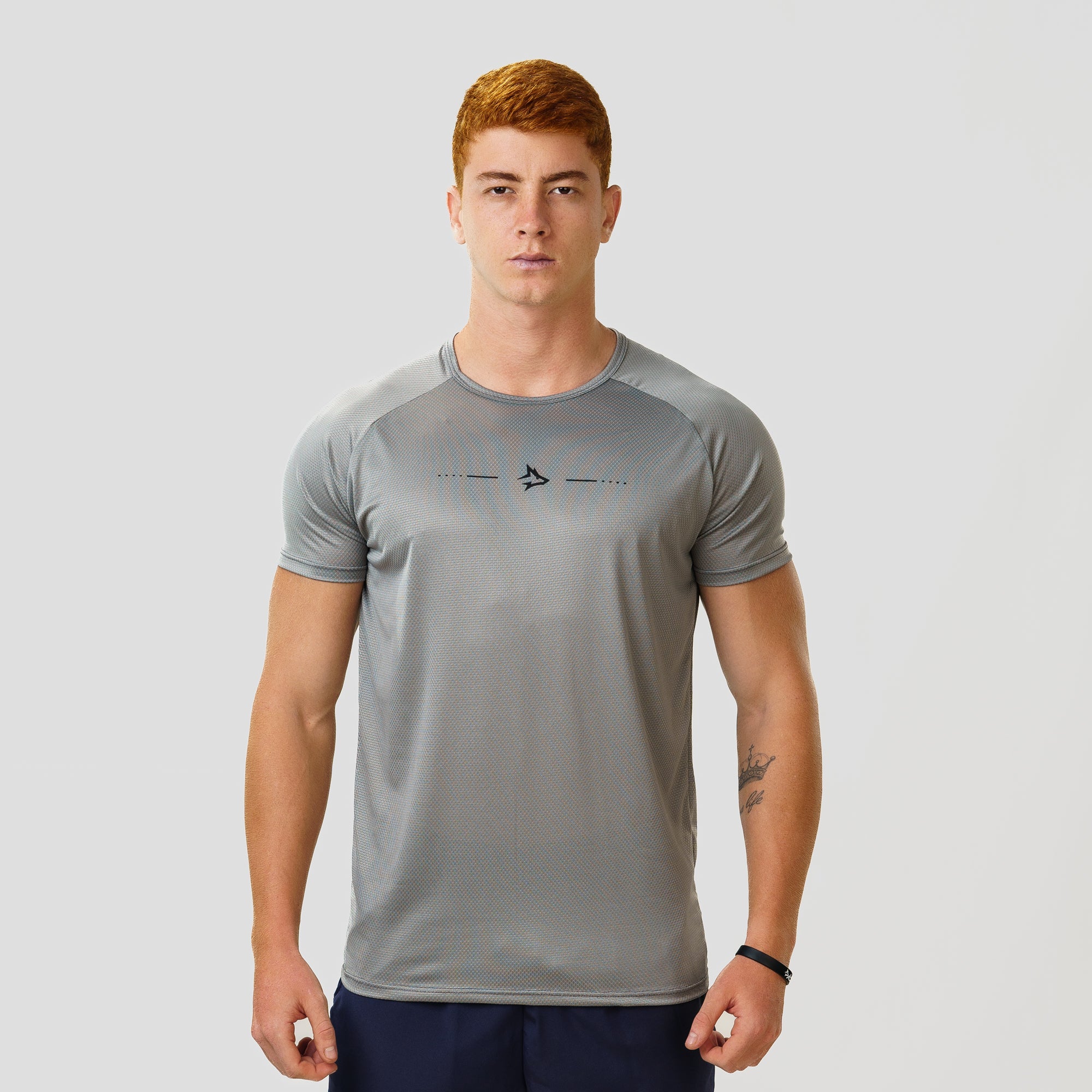 Camiseta Dry Fit Lupus Core Cinza Aço