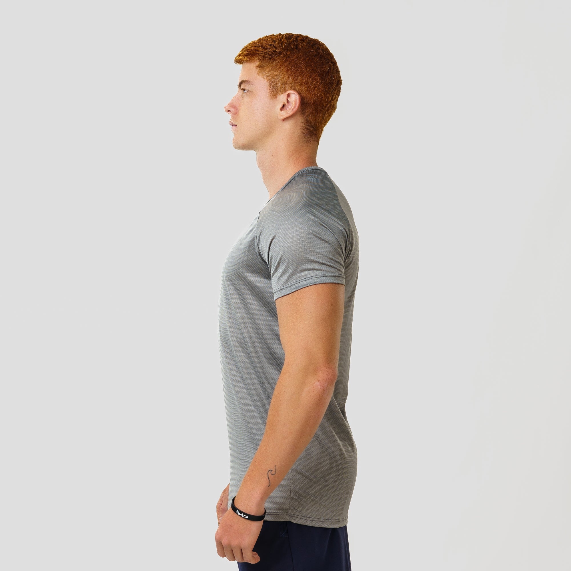 Camiseta Dry Fit Lupus Core Cinza Aço