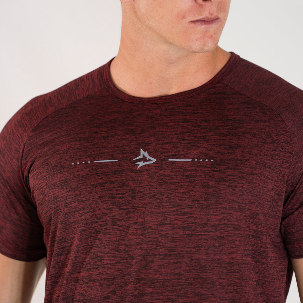 Camiseta Dry Fit Lupus Core Mescla Vinho