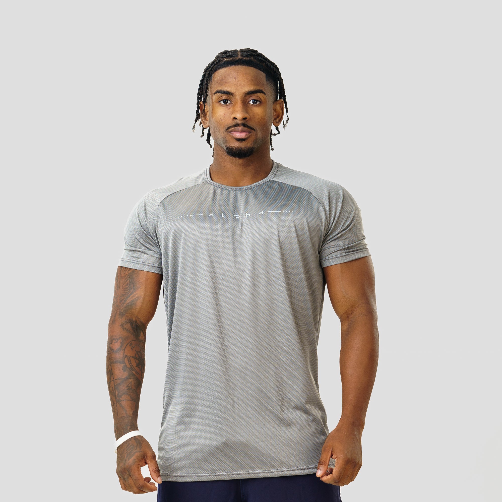 Camiseta Dry Fit Max Core Cinza Aço