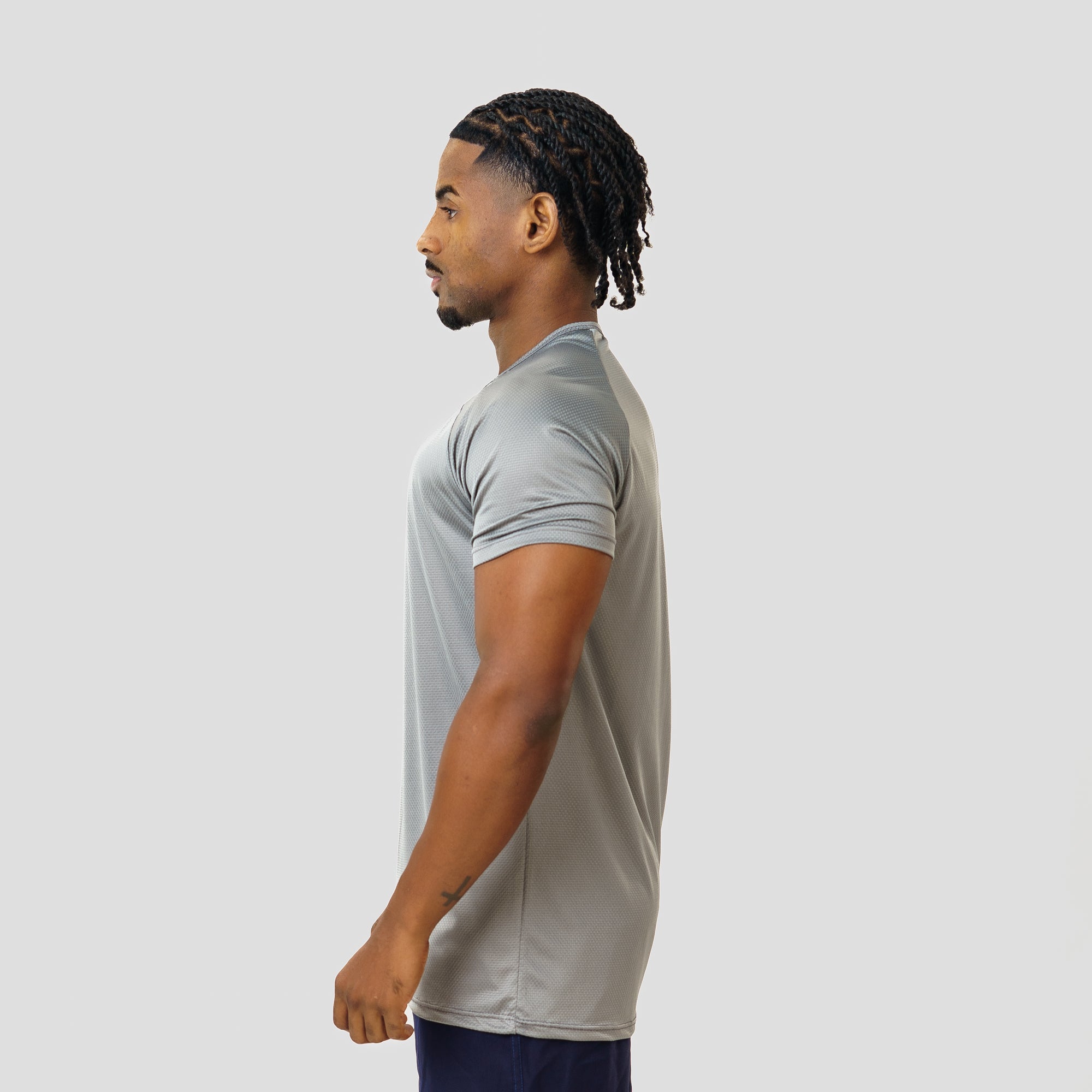 Camiseta Dry Fit Max Core Cinza Aço