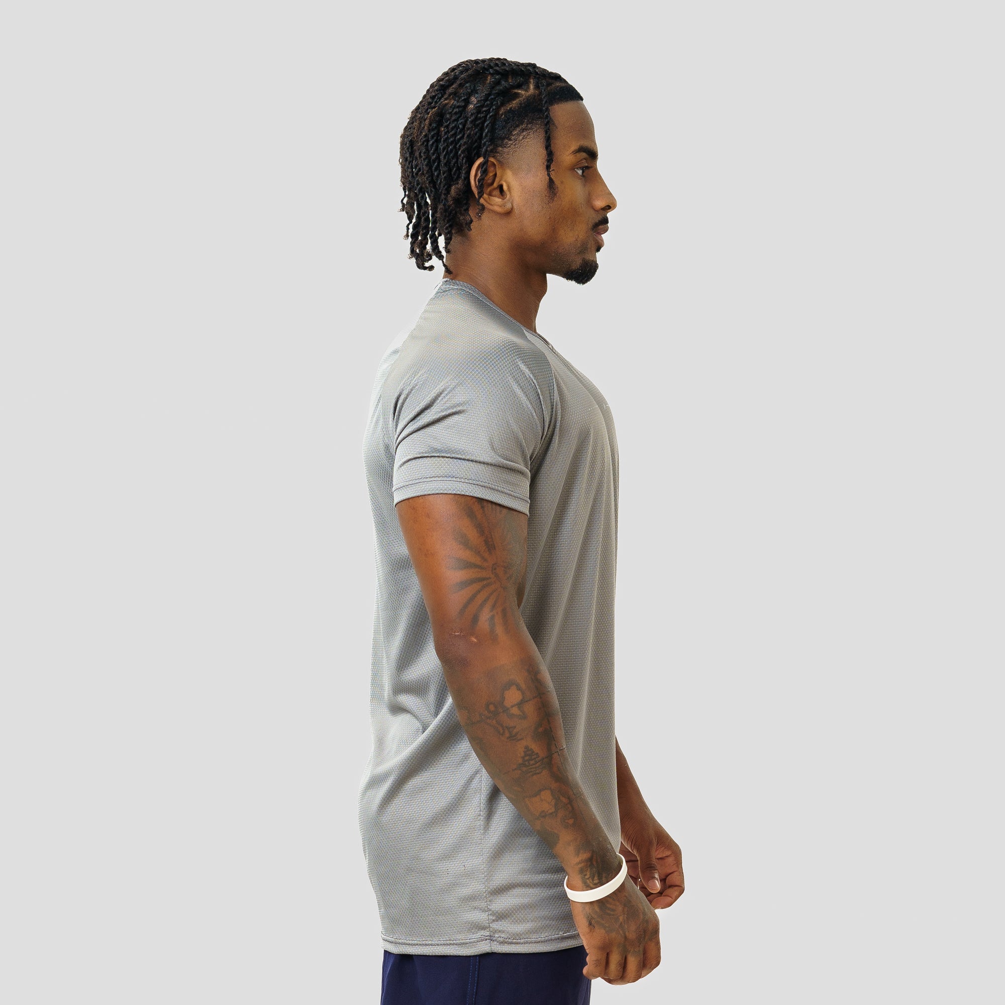 Camiseta Dry Fit Max Core Cinza Aço