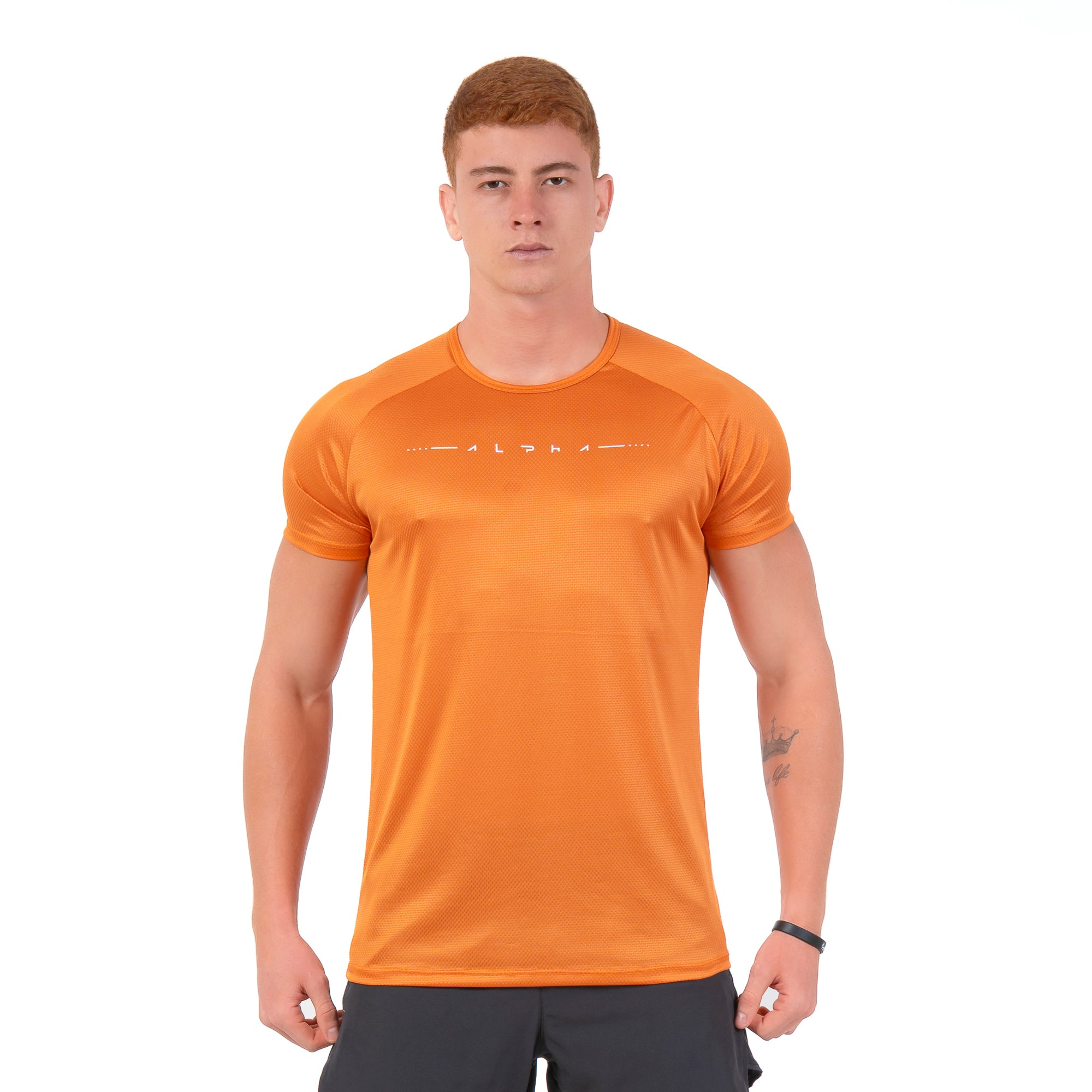 Camiseta Dry Fit Max Core Laranja Pêssego