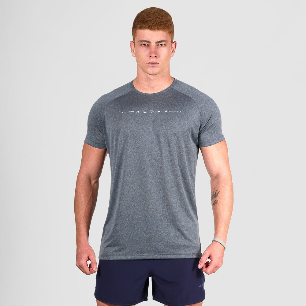 Camiseta Dry Fit Max Core Mescla Preto