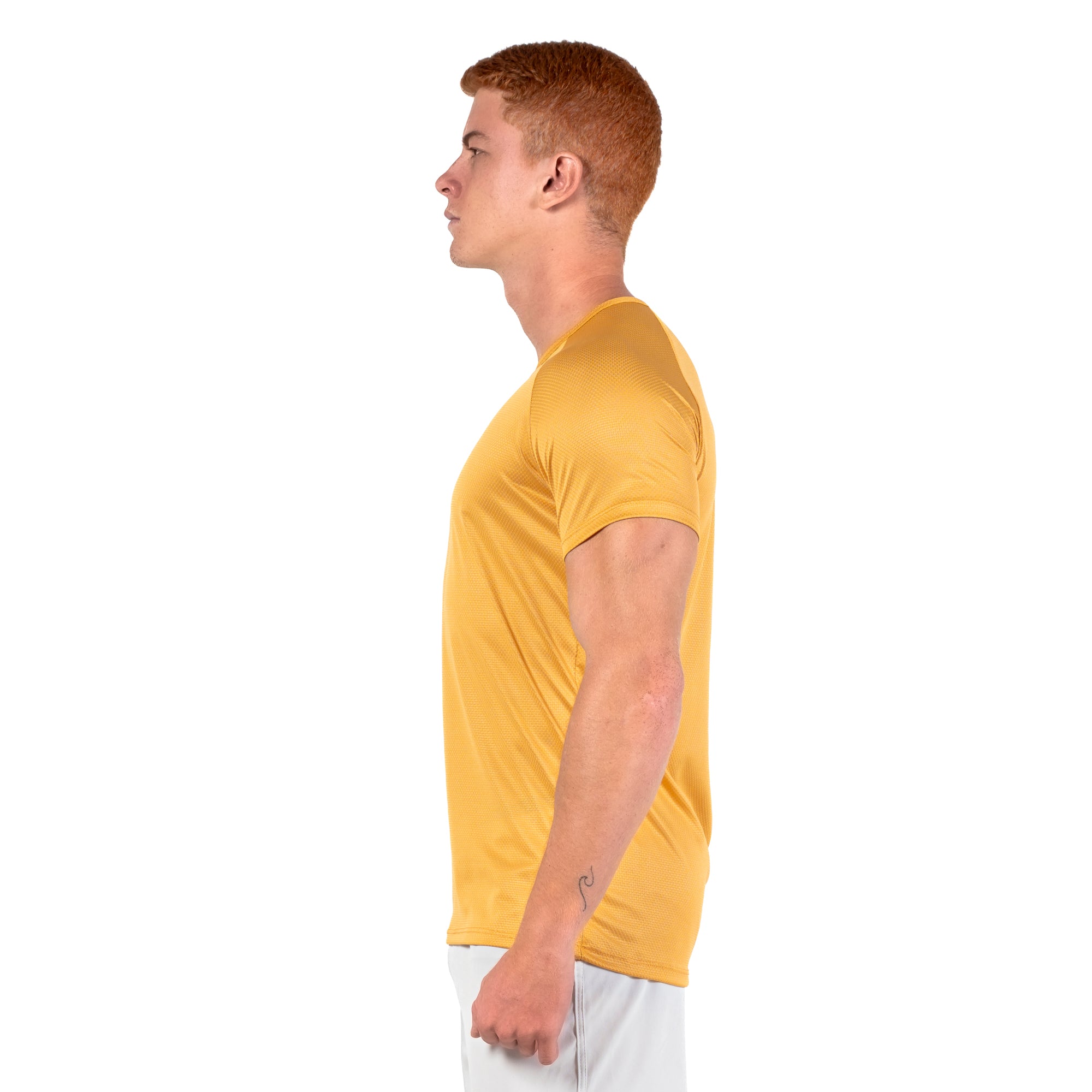 Camiseta Dry Fit Middle Lupus Açafrão