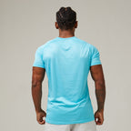 Camiseta Dry Fit Middle Lupus Azul Pavão