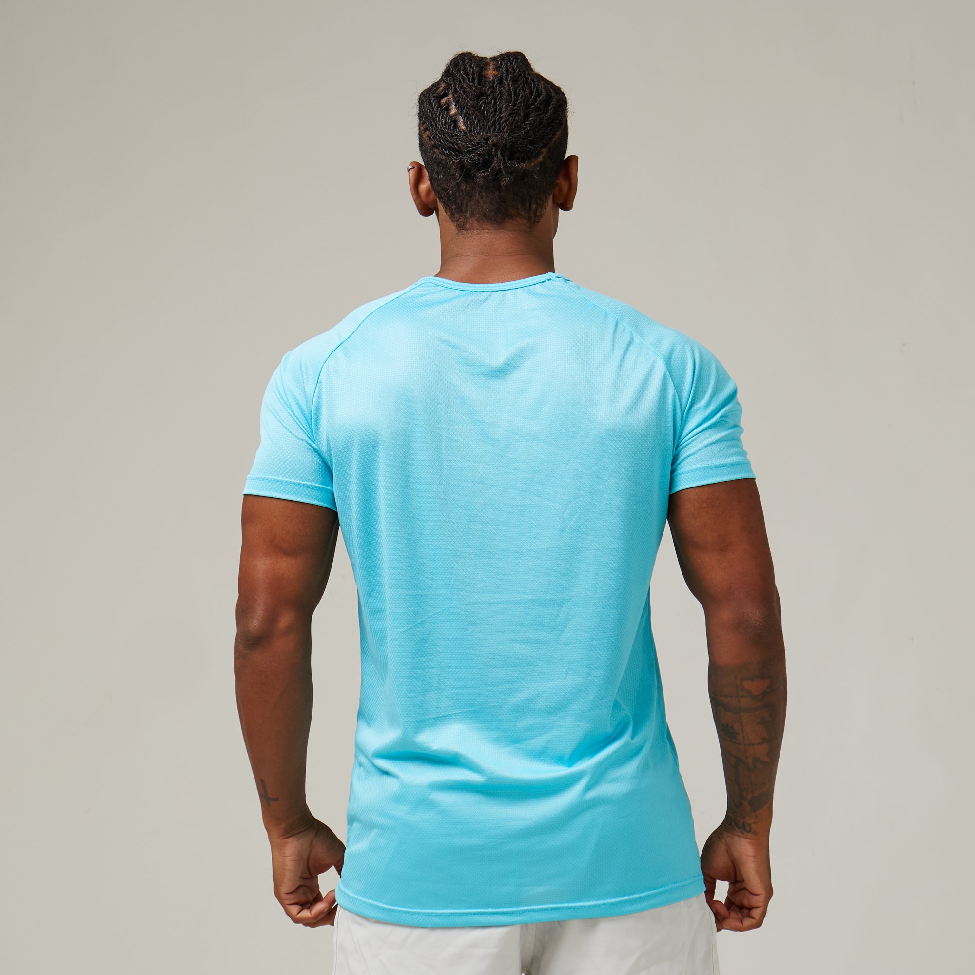 Camiseta Dry Fit Middle Lupus Azul Pavão