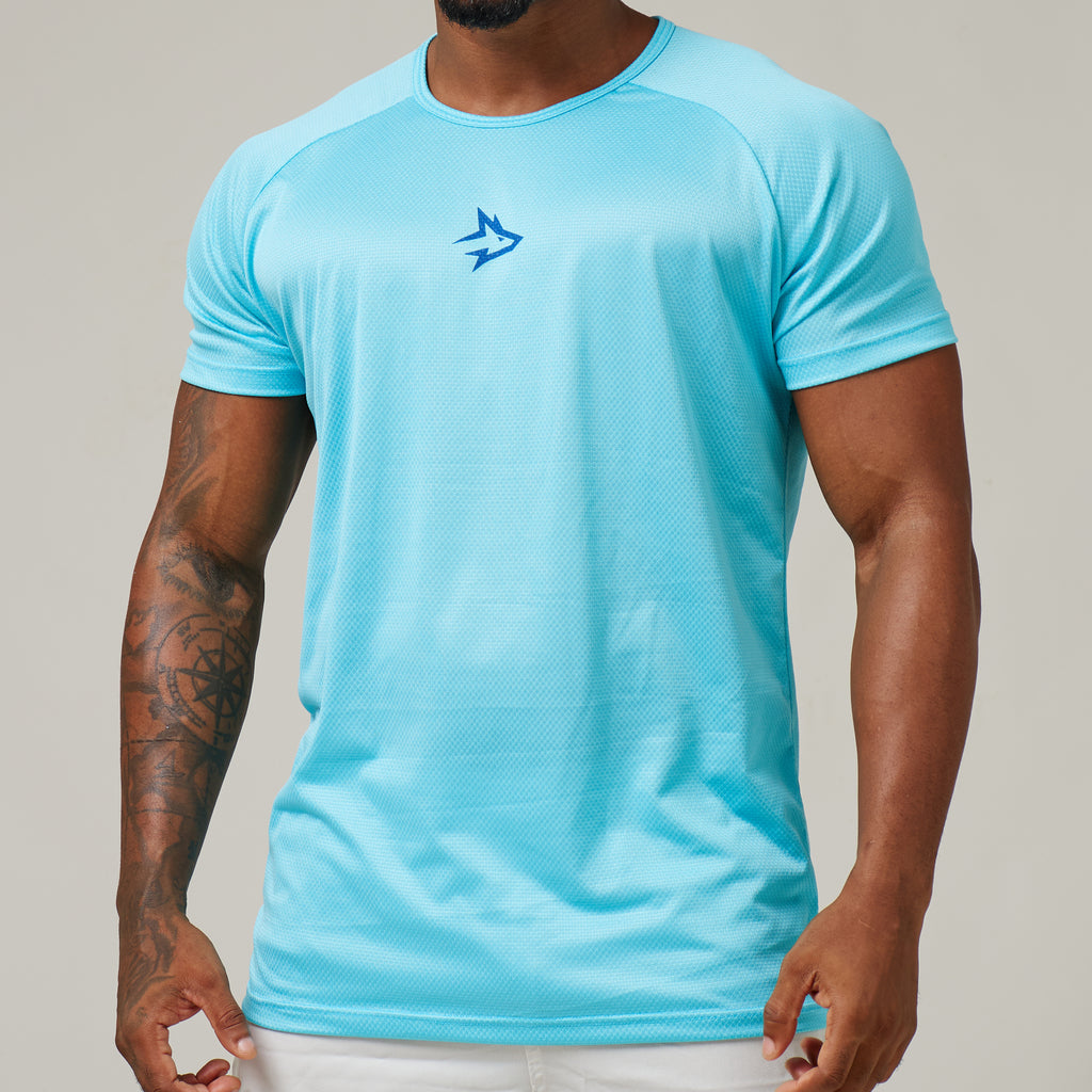 Camiseta Dry Fit Middle Lupus Azul Pavão