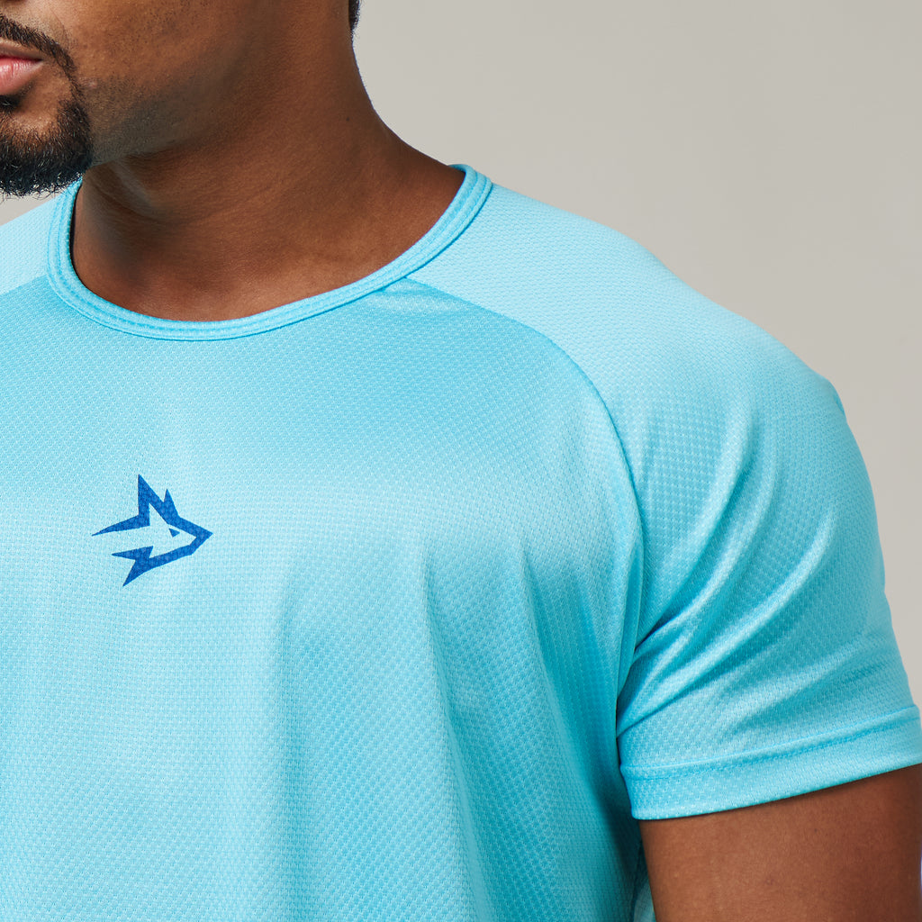 Camiseta Dry Fit Middle Lupus Azul Pavão