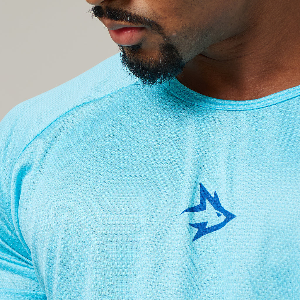 Camiseta Dry Fit Middle Lupus Azul Pavão