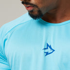 Camiseta Dry Fit Middle Lupus Azul Pavão