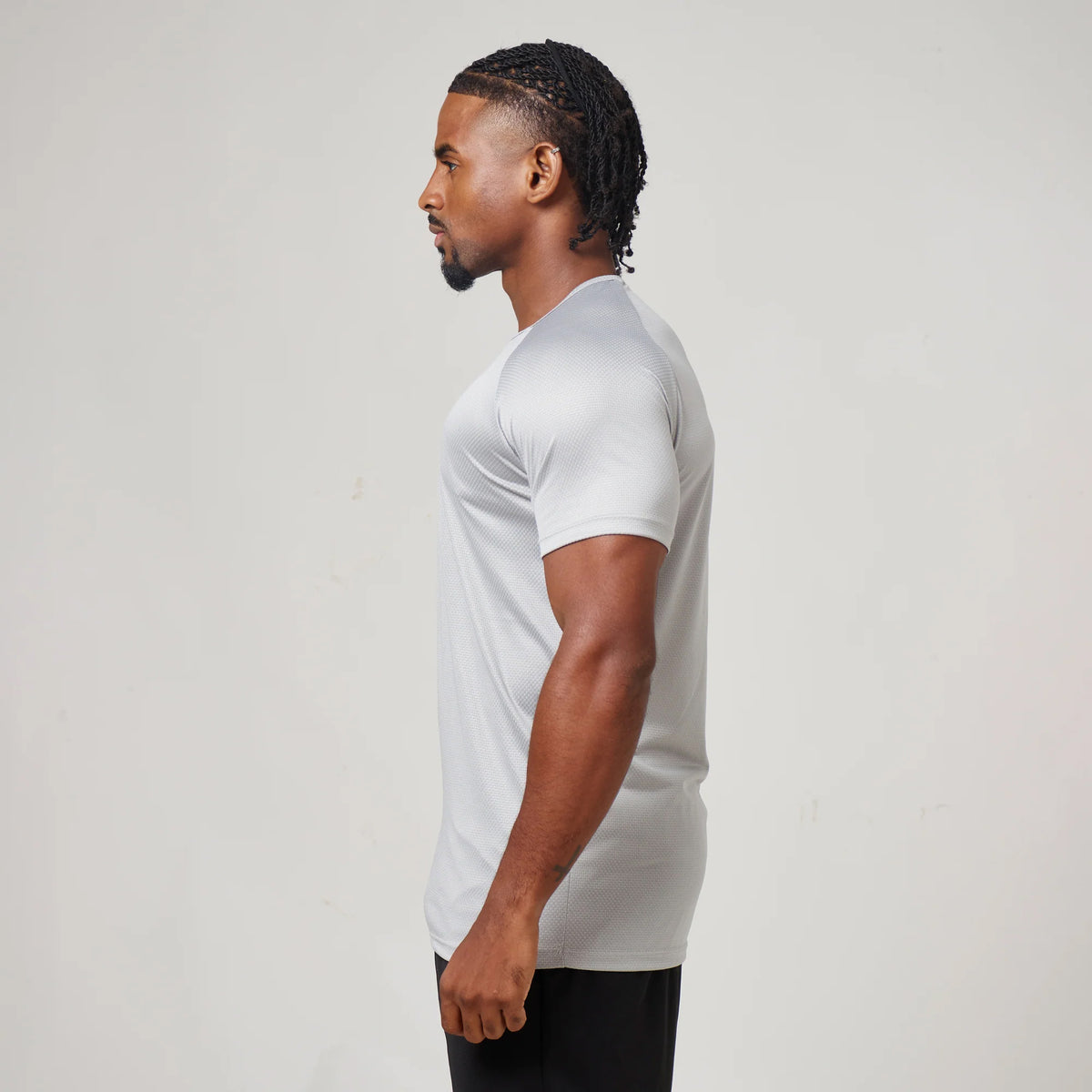 Camiseta Dry Fit Middle Lupus Cinza Prata
